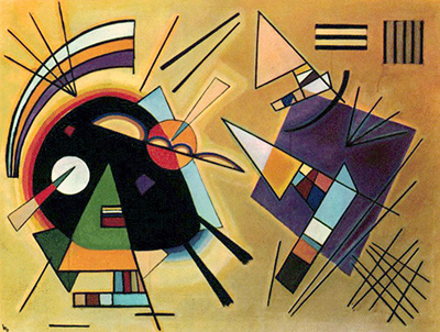 Schwarz und Violett Wassily Kandinsky